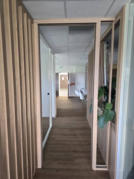 sublimation cloisin vitrée cadre porte effet bois aix