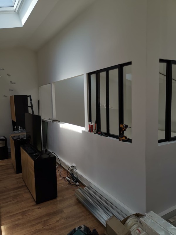 Pose de cloison modulable châssis vitré effet atelier à Carnoux en Provence